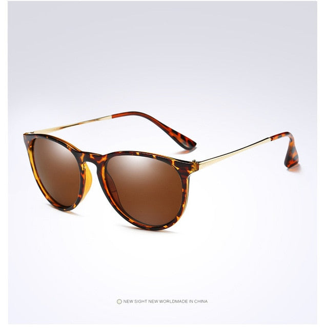 Tortoise Brown Brand Designer Sunglasses Womens Cat Eye