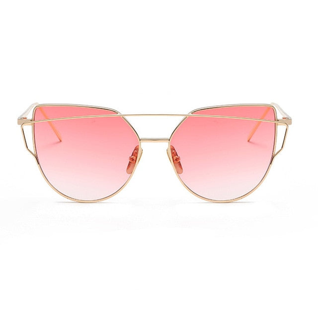 Sunglasses Women Luxury Cat Brand Mirror Models