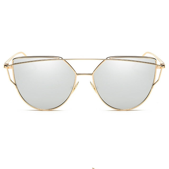 Sunglasses Women Luxury Cat Brand Mirror Models