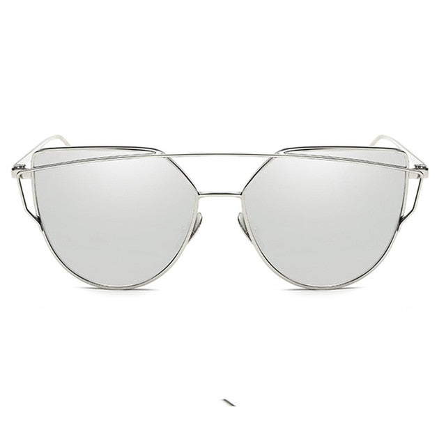 Sunglasses Women Luxury Cat Brand Mirror Models