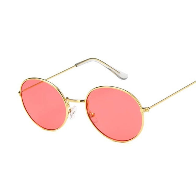 Women Mirror Retro Ladies Luxury Small Sunglasses