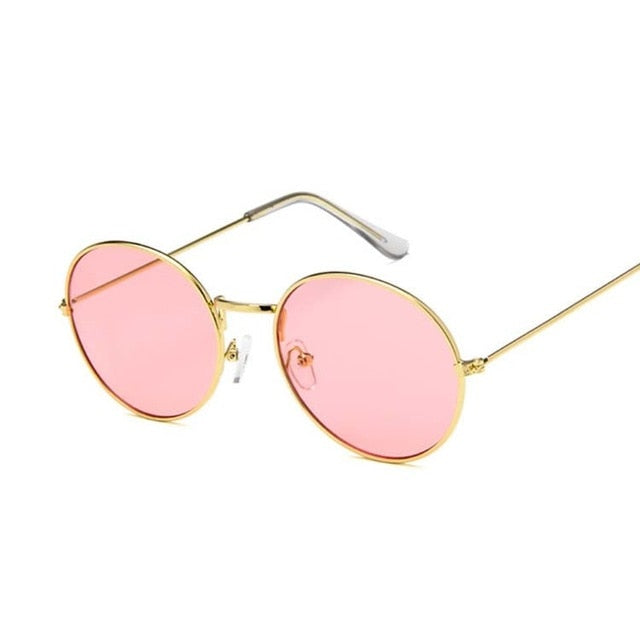 Women Mirror Retro Ladies Luxury Small Sunglasses