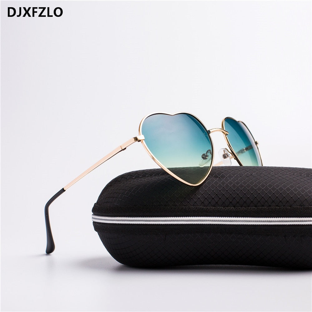 Fashion Heart Shaped Sunglasses Women Brand Designer Lady