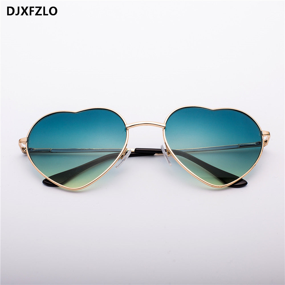 Fashion Heart Shaped Sunglasses Women Brand Designer Lady