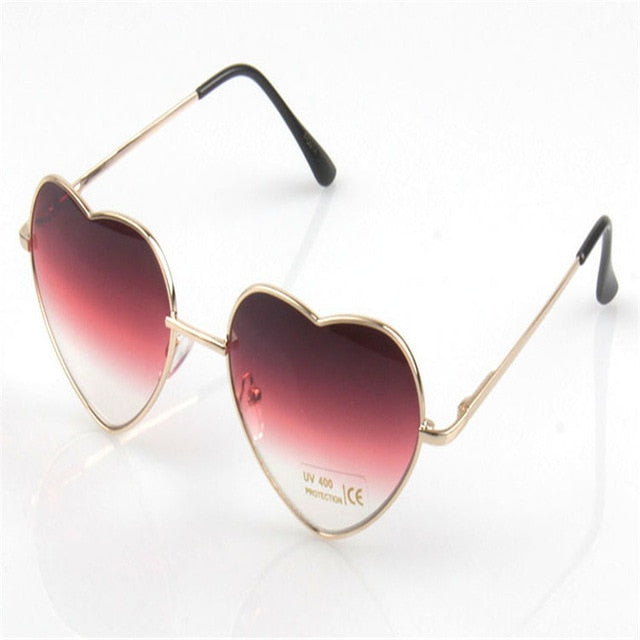 Fashion Heart Shaped Sunglasses Women Brand Designer Lady