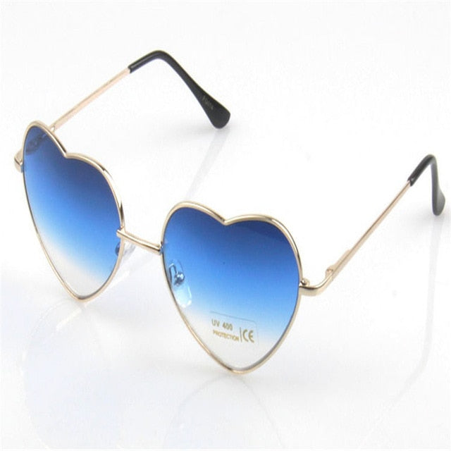 Fashion Heart Shaped Sunglasses Women Brand Designer Lady