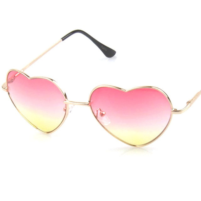 Fashion Heart Shaped Sunglasses Women Brand Designer Lady
