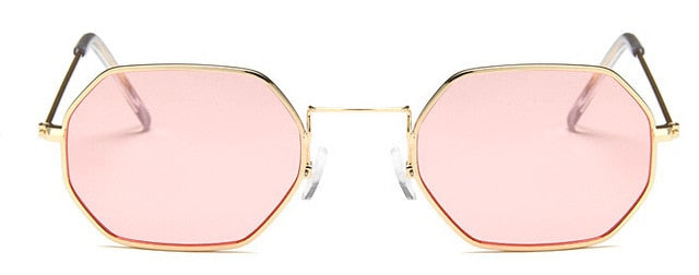 Sunglasses Metal Women Brand Fashion Rimless Clear Ocean Lenses Sunglasses