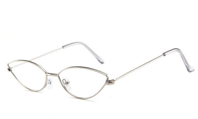 ZXWLYXGX 2018 new fashion sunglasses Women metal retro colorful transparent small colorful Cat Eye Sunglasses UV400