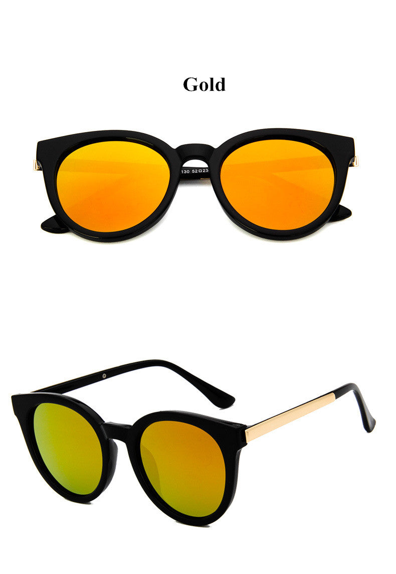 Cat Eye Pink Sunglasses Women Mirror Female Square Sun Glasses Coating Models For Women