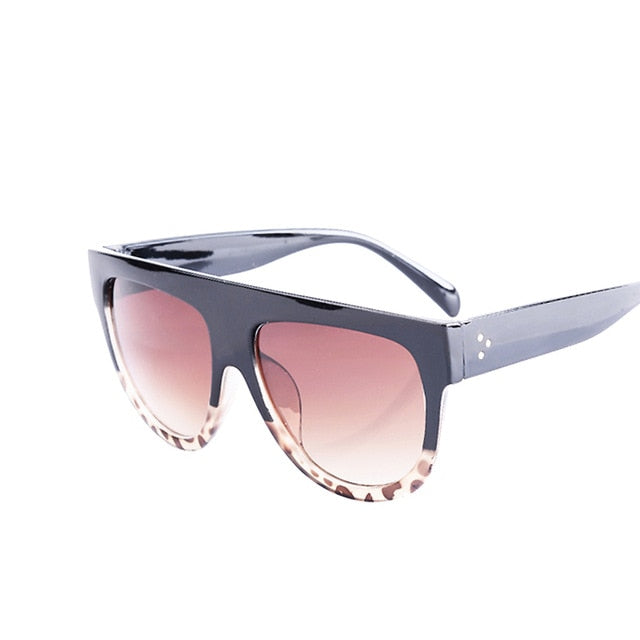 Flat Top Oversized Square Women Sunglasses 2019