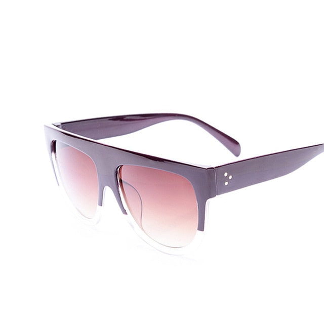 Flat Top Oversized Square Women Sunglasses 2019