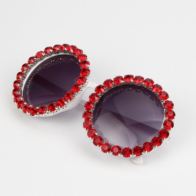 Women Vintage Luxury Rhinestones Sunglasses Models
