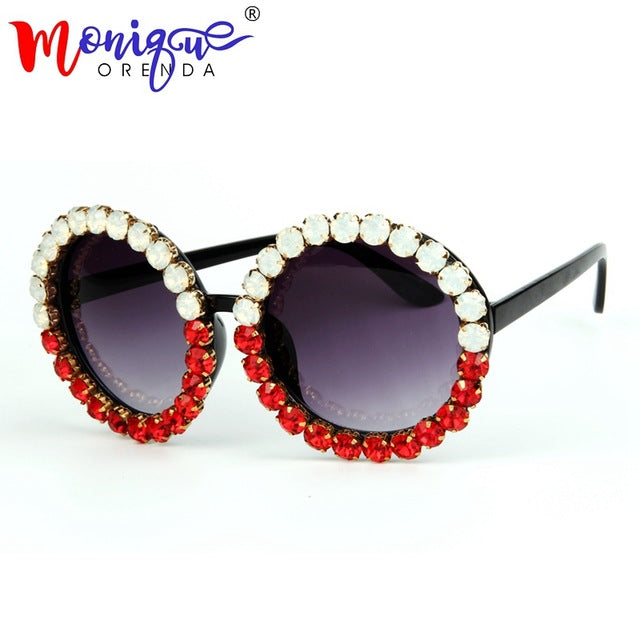 Women Vintage Luxury Rhinestones Sunglasses Models