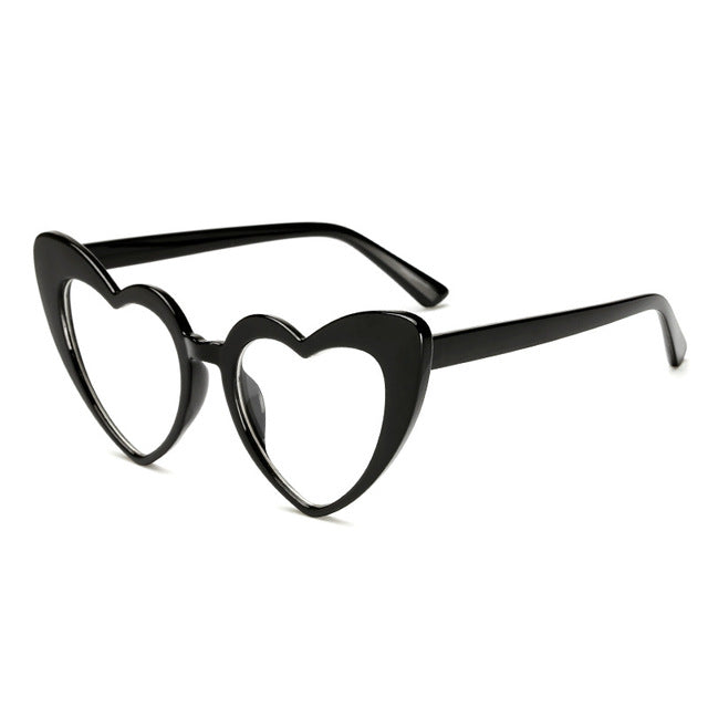 Sunglass Fashion Love Heart Sunglasses Women Cute Sexy Retro Cat Eye Vintage cheap