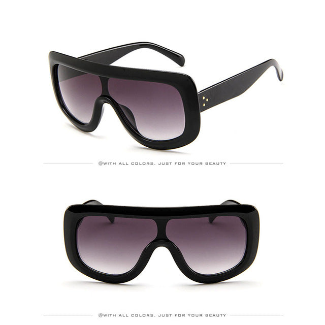 2019 Luxury Big Frame Sunglasses Women Designer