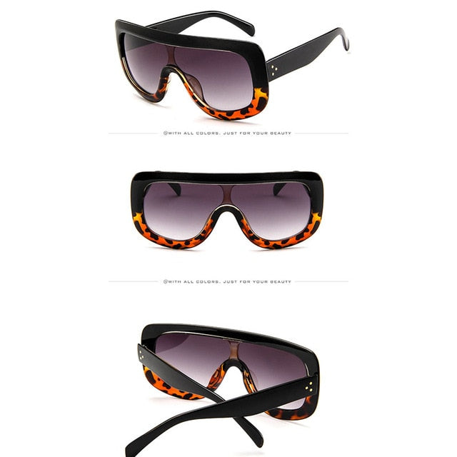 2019 Luxury Big Frame Sunglasses Women Designer