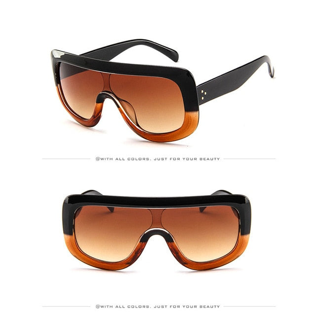 2019 Luxury Big Frame Sunglasses Women Designer