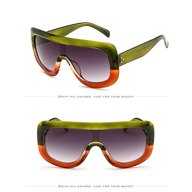 2019 Luxury Big Frame Sunglasses Women Designer