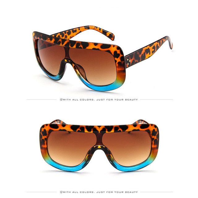 2019 Luxury Big Frame Sunglasses Women Designer