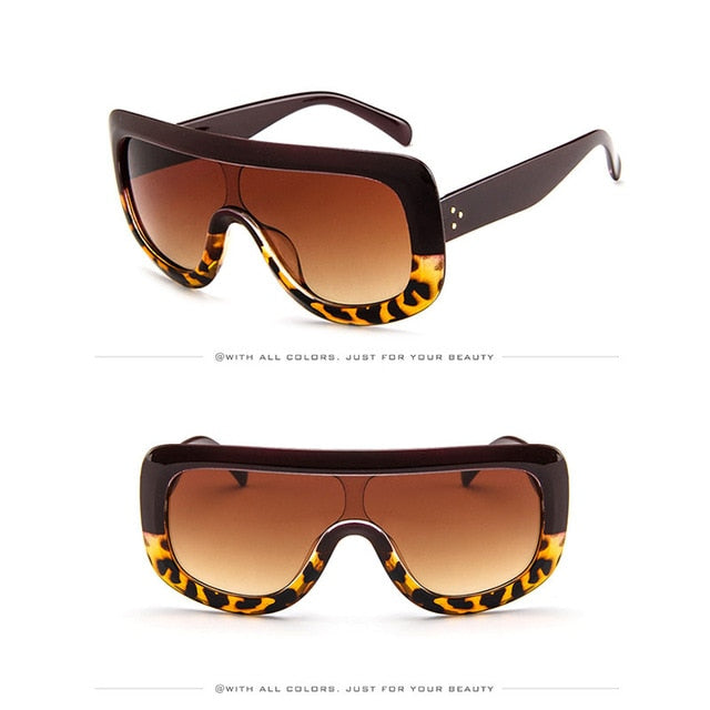 2019 Luxury Big Frame Sunglasses Women Designer