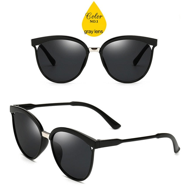 2019 Classic Simple Cat Eye Sunglasses Women Luxury Plastic Sun Glasses Models