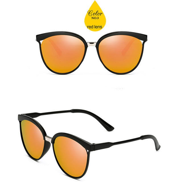 2019 Classic Simple Cat Eye Sunglasses Women Luxury Plastic Sun Glasses Models