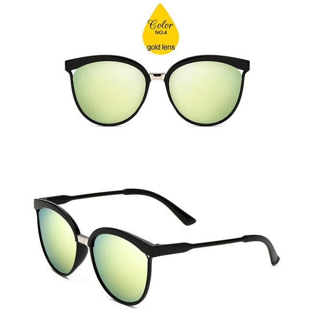 2019 Classic Simple Cat Eye Sunglasses Women Luxury Plastic Sun Glasses Models