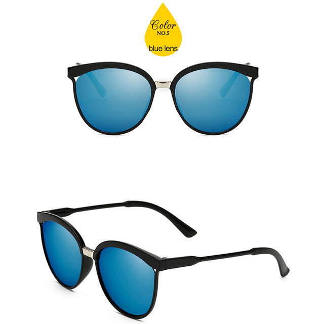 2019 Classic Simple Cat Eye Sunglasses Women Luxury Plastic Sun Glasses Models