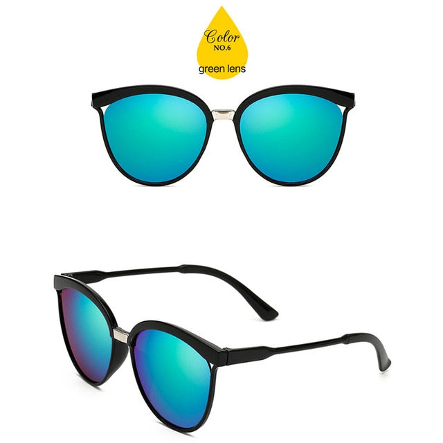 2019 Classic Simple Cat Eye Sunglasses Women Luxury Plastic Sun Glasses Models