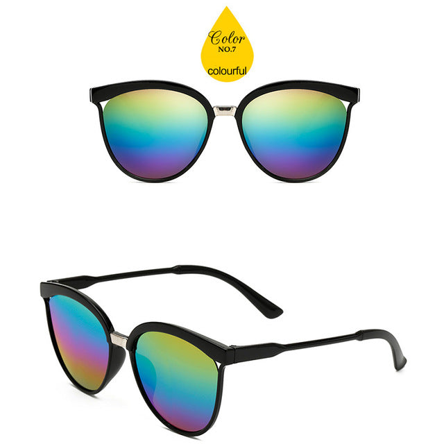 2019 Classic Simple Cat Eye Sunglasses Women Luxury Plastic Sun Glasses Models