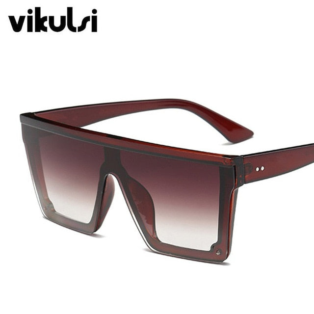 2019 Ladies Square Sunglasses Silver Mirror For Female