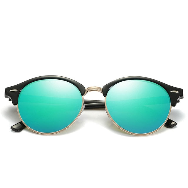 Sunglasses Women Retro Round Mirror Driving Models