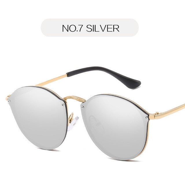 Eye Sunglasses Women Luxury Coating Mirror Sunglasses