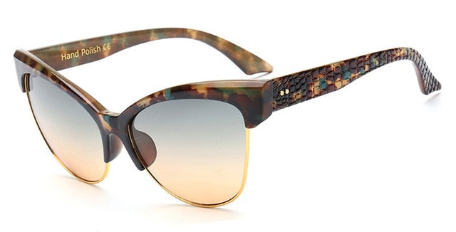 Retro Sexy Cat Eye Sunglasses Fashion Brand Designer