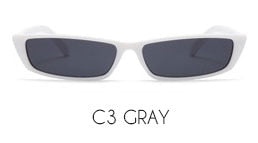 Sunglasses Women Fashion Small Rectangular Frame Black Red Cat Eyes