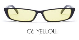 Sunglasses Women Fashion Small Rectangular Frame Black Red Cat Eyes