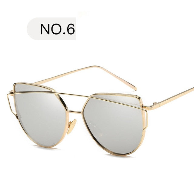 2019 Metal Sunglasses Women Luxury Cat Eye Brand Design