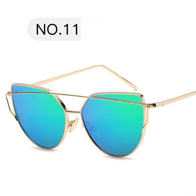 2019 Metal Sunglasses Women Luxury Cat Eye Brand Design