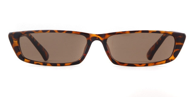 Sunglasses Women Fashion Small Rectangular Frame Black Red Cat Eyes