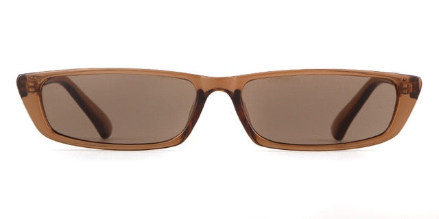 Sunglasses Women Fashion Small Rectangular Frame Black Red Cat Eyes