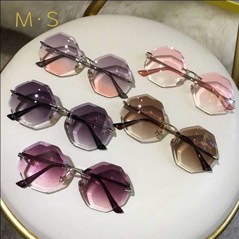 2019 New Round Runglasses Women Oversized Eyewear