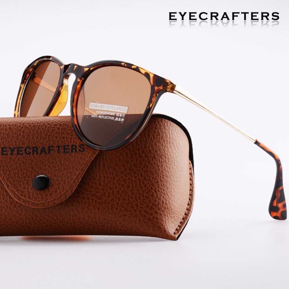 Tortoise Brown Brand Designer Sunglasses Womens Cat Eye