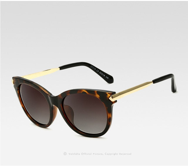 Vintage Polarized Cat Eye Ladies Designer Sunglasses