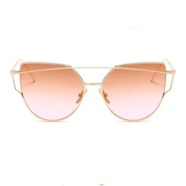 Sunglasses Women Luxury Cat Brand Mirror Models
