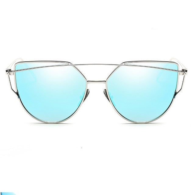 Sunglasses Women Luxury Cat Brand Mirror Models