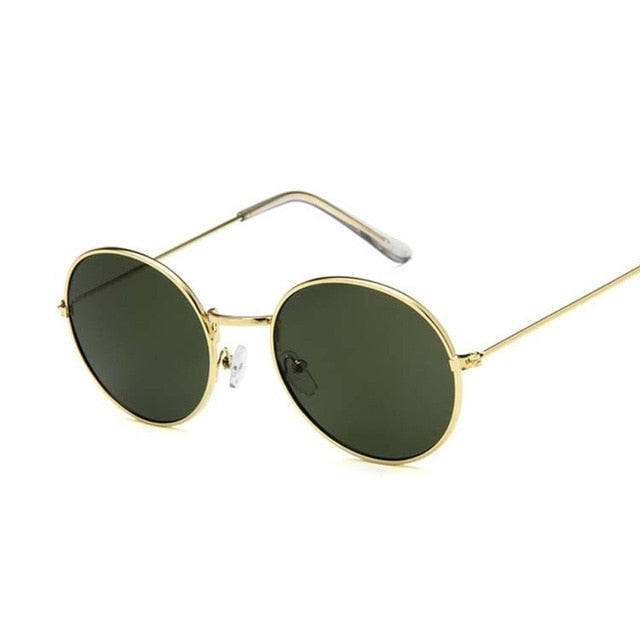 Women Mirror Retro Ladies Luxury Small Sunglasses