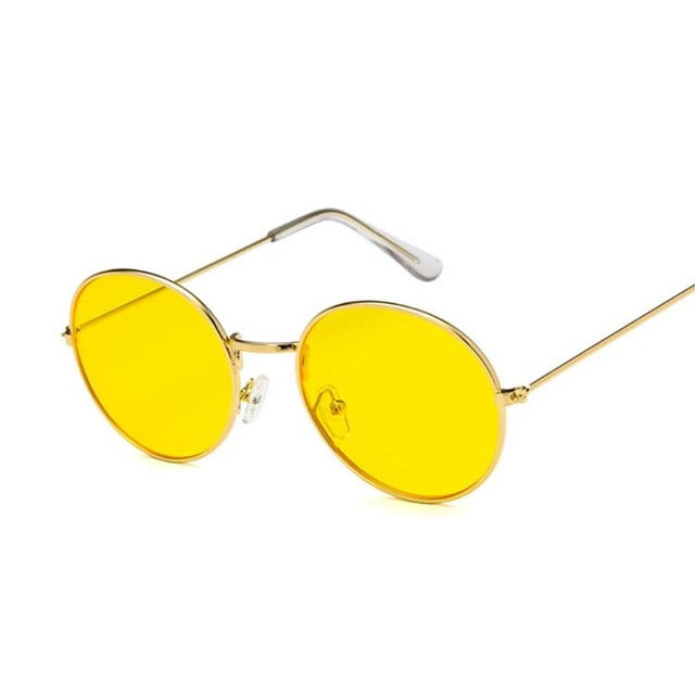 Women Mirror Retro Ladies Luxury Small Sunglasses
