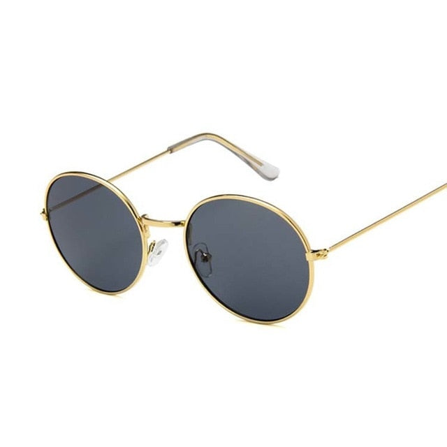 Women Mirror Retro Ladies Luxury Small Sunglasses