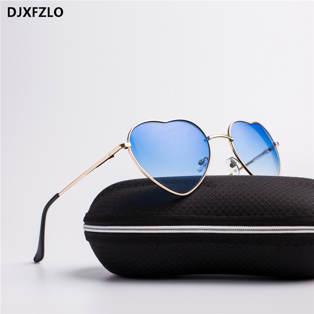 Fashion Heart Shaped Sunglasses Women Brand Designer Lady